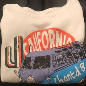 NWOT white California sweatshirt